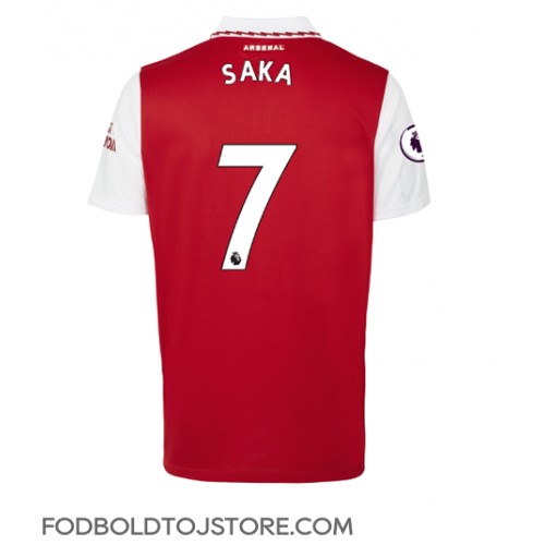 Arsenal Bukayo Saka #7 Hjemmebanetrøje 2022-23 Kortærmet
